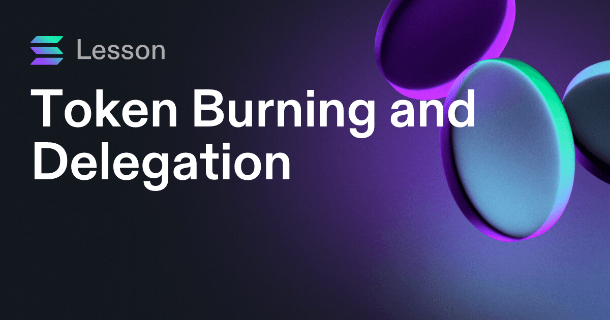 Token Burning and Delegation