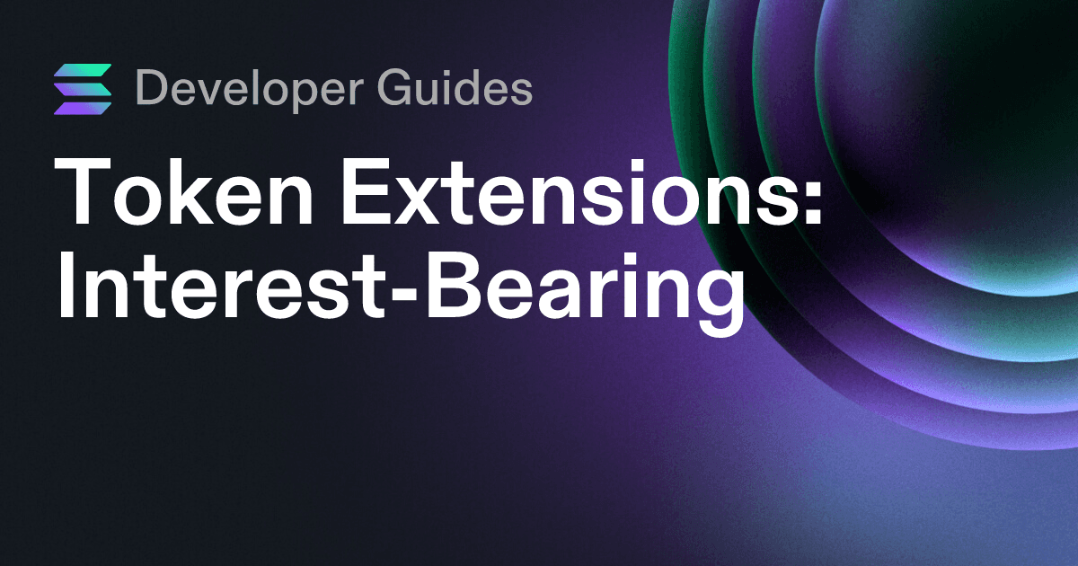 How to use the Interest-Bearing extension